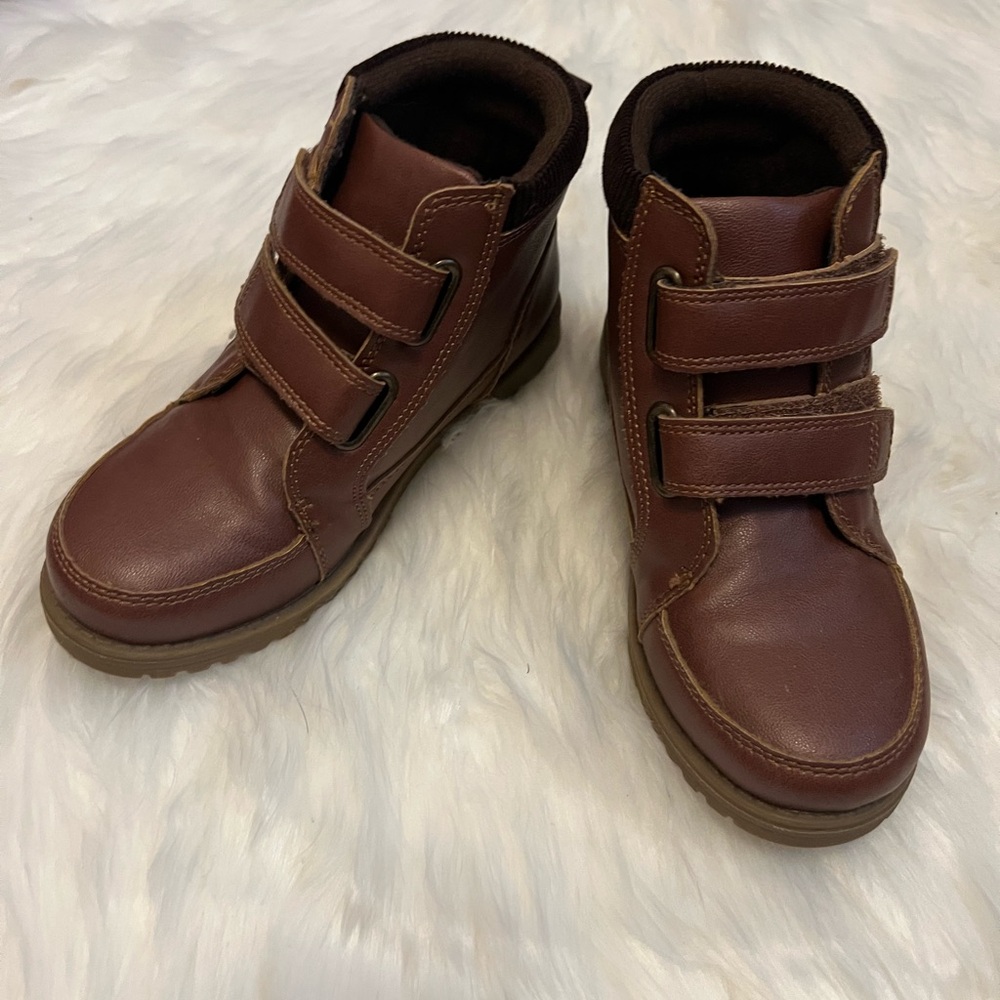 Gymboree Fall Winter Corduroy Cuff Brown Boy Boots RN59284 Size 13